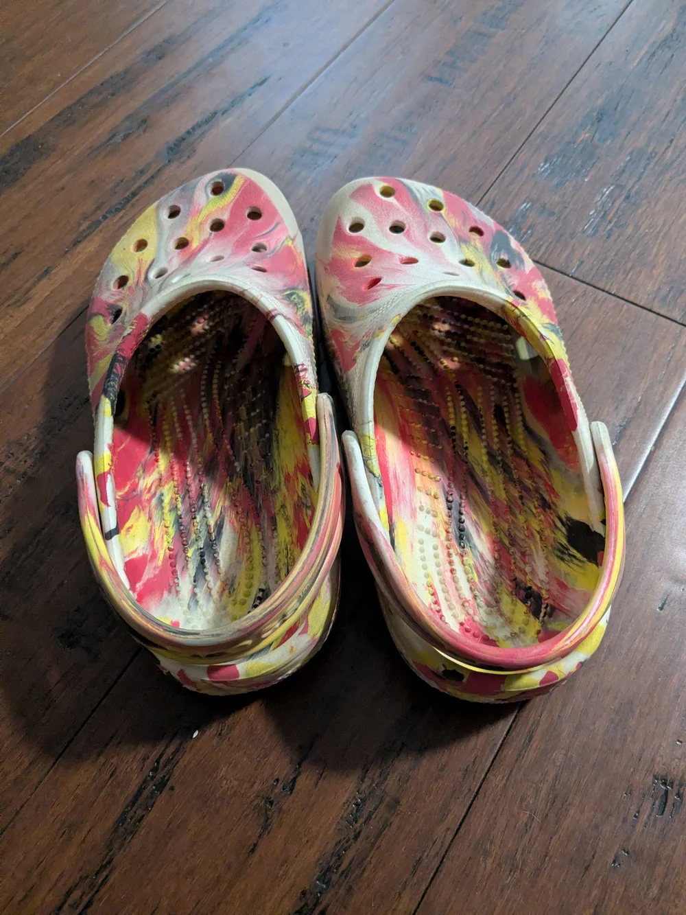 Kids Casual Slip-On Clogs in Pink, Yellow & Black